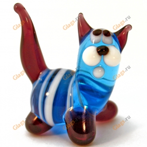 Фигурка из цветного стекла Котенок