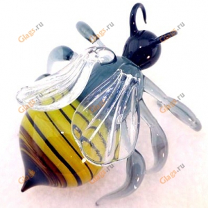 Фигурка из цветного стекла Пчела