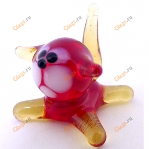 Кошка из цветного стекла