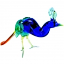 Птица павлин из стекла - Вид 2