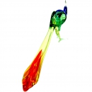 Птица павлин из стекла - Вид 3