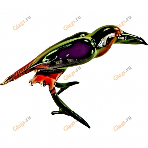 Ворон сувенир из стекла