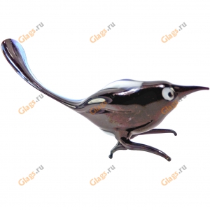 Статуэтка для интерьера из стекла Сорока